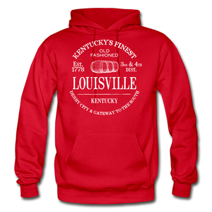 Louisville Vintage KY's Finest Hoodie - red