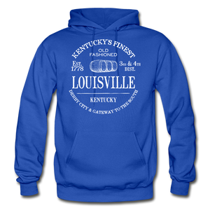 Louisville Vintage KY's Finest Hoodie - royal blue