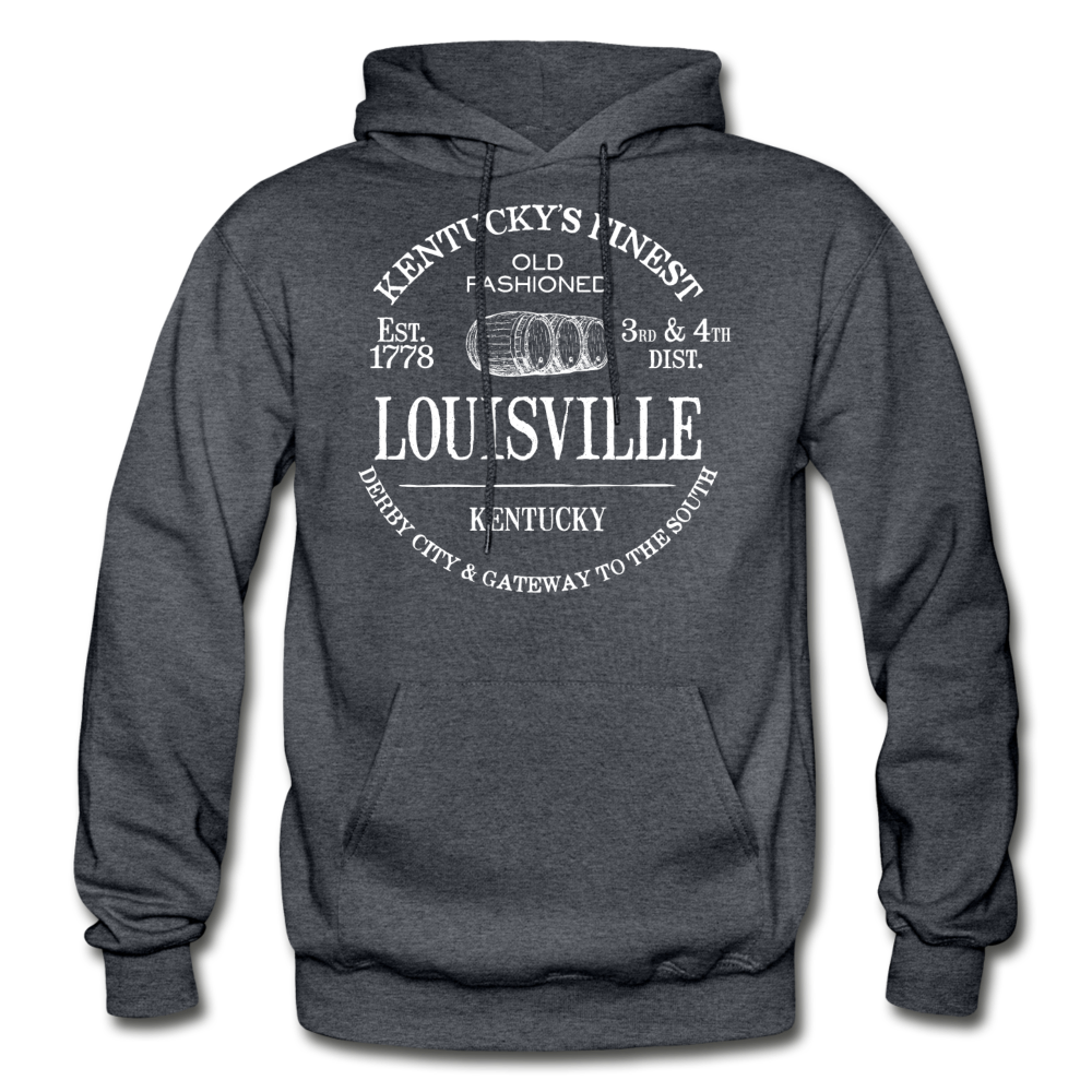 Louisville Vintage KY's Finest Hoodie - charcoal gray