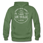 Louisville Vintage KY's Finest Hoodie - military green