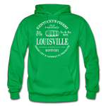 Louisville Vintage KY's Finest Hoodie - kelly green