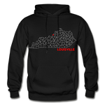 Louisville Map Hoodie - black