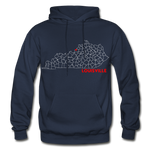 Louisville Map Hoodie - navy