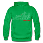 Louisville Map Hoodie - kelly green