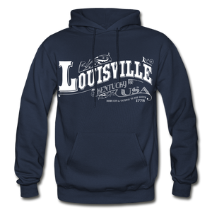 Louisville Ornate Hoodie - navy