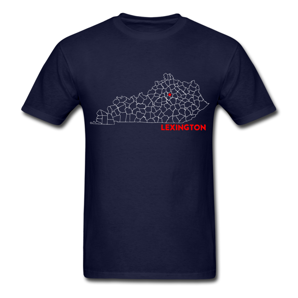 Lexington Map T-Shirt - navy