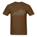 Louisville Map T-Shirt - brown
