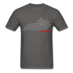 Louisville Map T-Shirt - charcoal