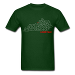 Louisville Map T-Shirt - forest green