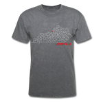 Louisville Map T-Shirt - mineral charcoal gray