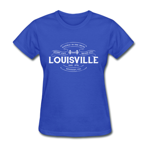 Louisville Vintage Banner Women's T-Shirt - royal blue