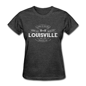 Louisville Vintage Banner Women's T-Shirt - heather black