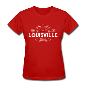 Louisville Vintage Banner Women's T-Shirt - red