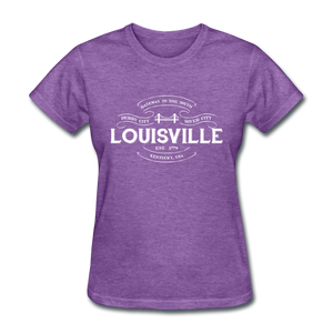 Louisville Vintage Banner Women's T-Shirt - purple heather