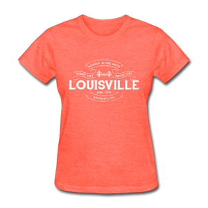 Louisville Vintage Banner Women's T-Shirt - heather coral