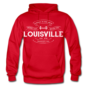 Louisville Vintage Banner Hoodie - red