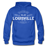 Louisville Vintage Banner Hoodie - royal blue