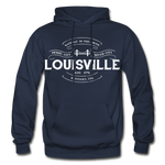 Louisville Vintage Banner Hoodie - navy