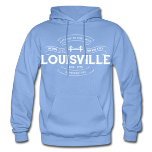 Louisville Vintage Banner Hoodie - carolina blue