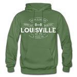 Louisville Vintage Banner Hoodie - military green