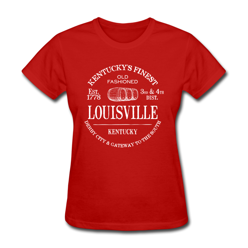 Louisville Vintage KY's Finest Women's T-Shirt - red