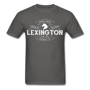 Lexington Vintage Banner T-Shirt - charcoal