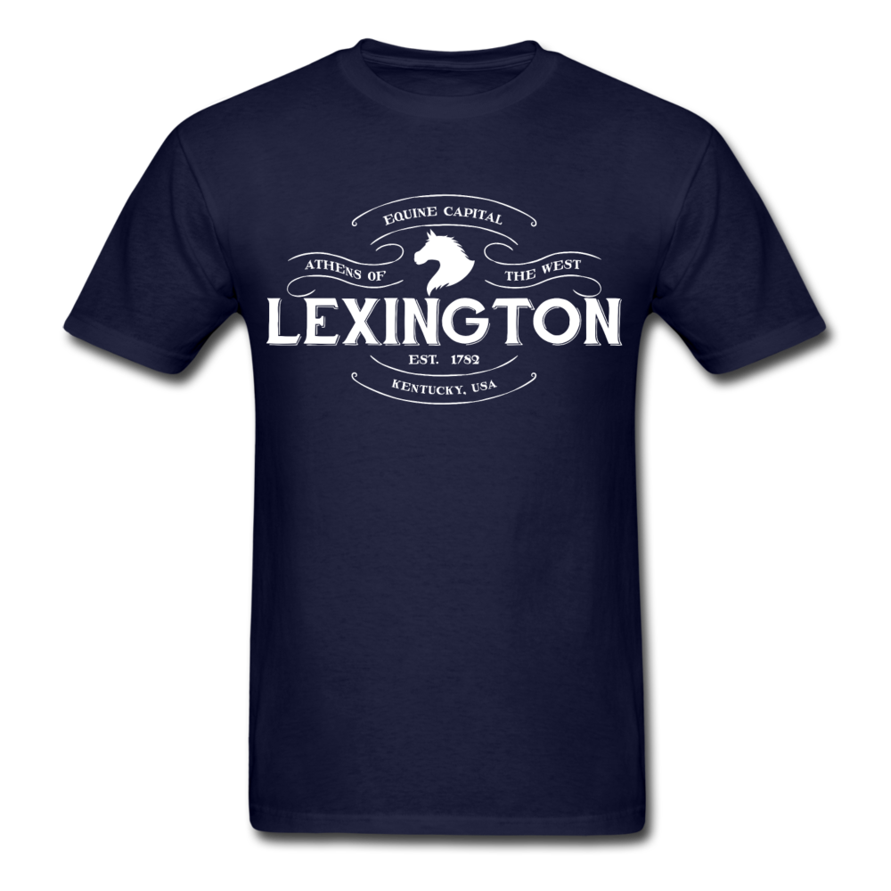 Lexington Vintage Banner T-Shirt - navy
