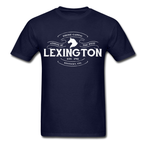 Lexington Vintage Banner T-Shirt - navy