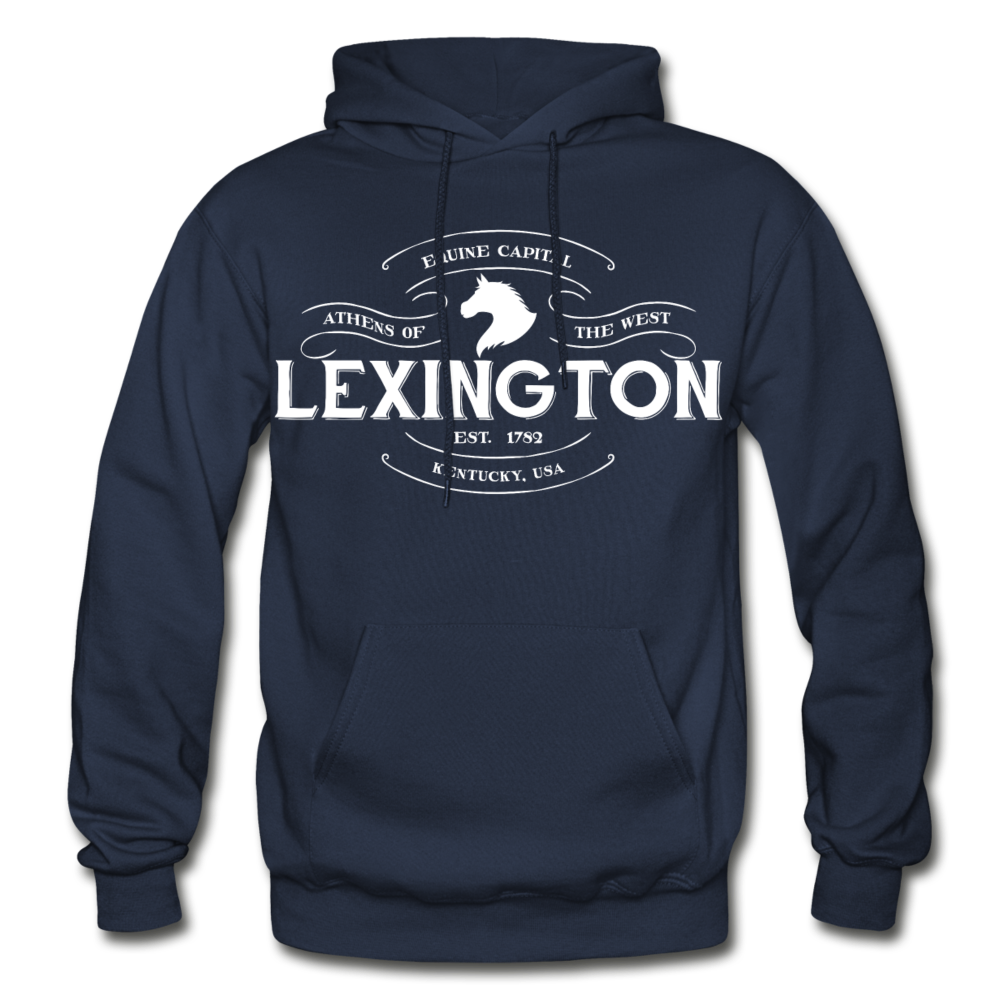 Lexington Vintage Banner Hoodie - navy