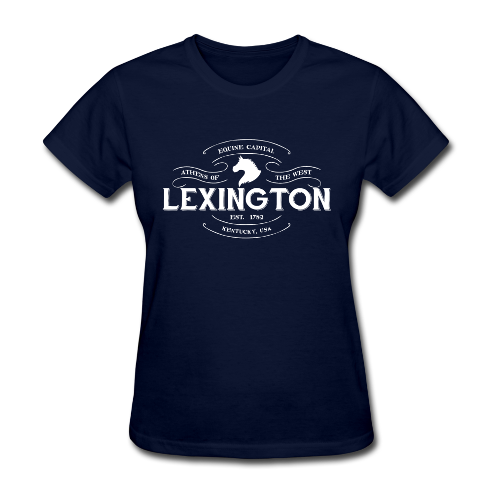 Lexington Vintage Banner Women's T-Shirt - navy