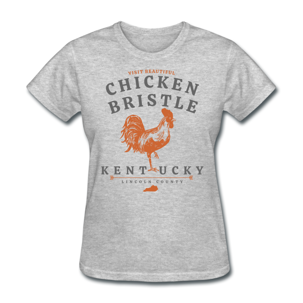 Chicken Bristle Women's T-Shirt - heather gray