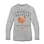 Chicken Bristle Men's Premium Long Sleeve T-Shirt - heather gray