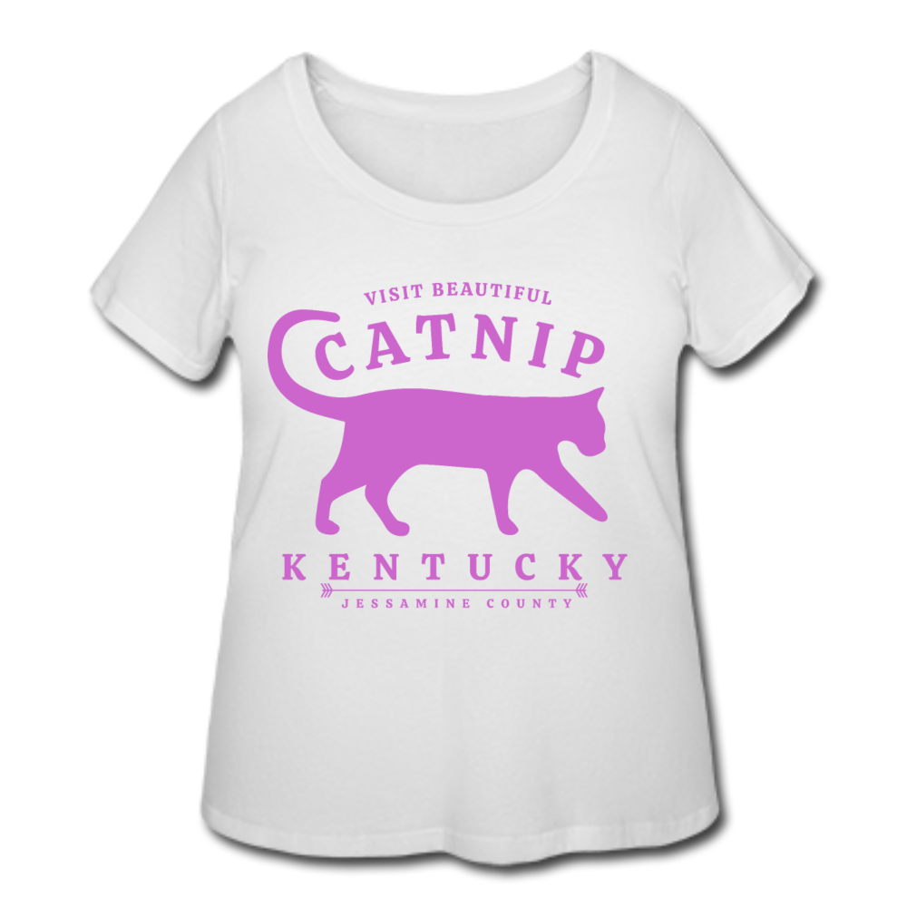 Catnip Women's Plus Size T-Shirt (Premium) - white