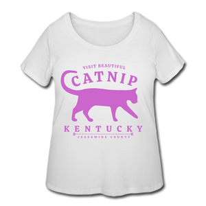 Catnip Women's Plus Size T-Shirt (Premium) - white