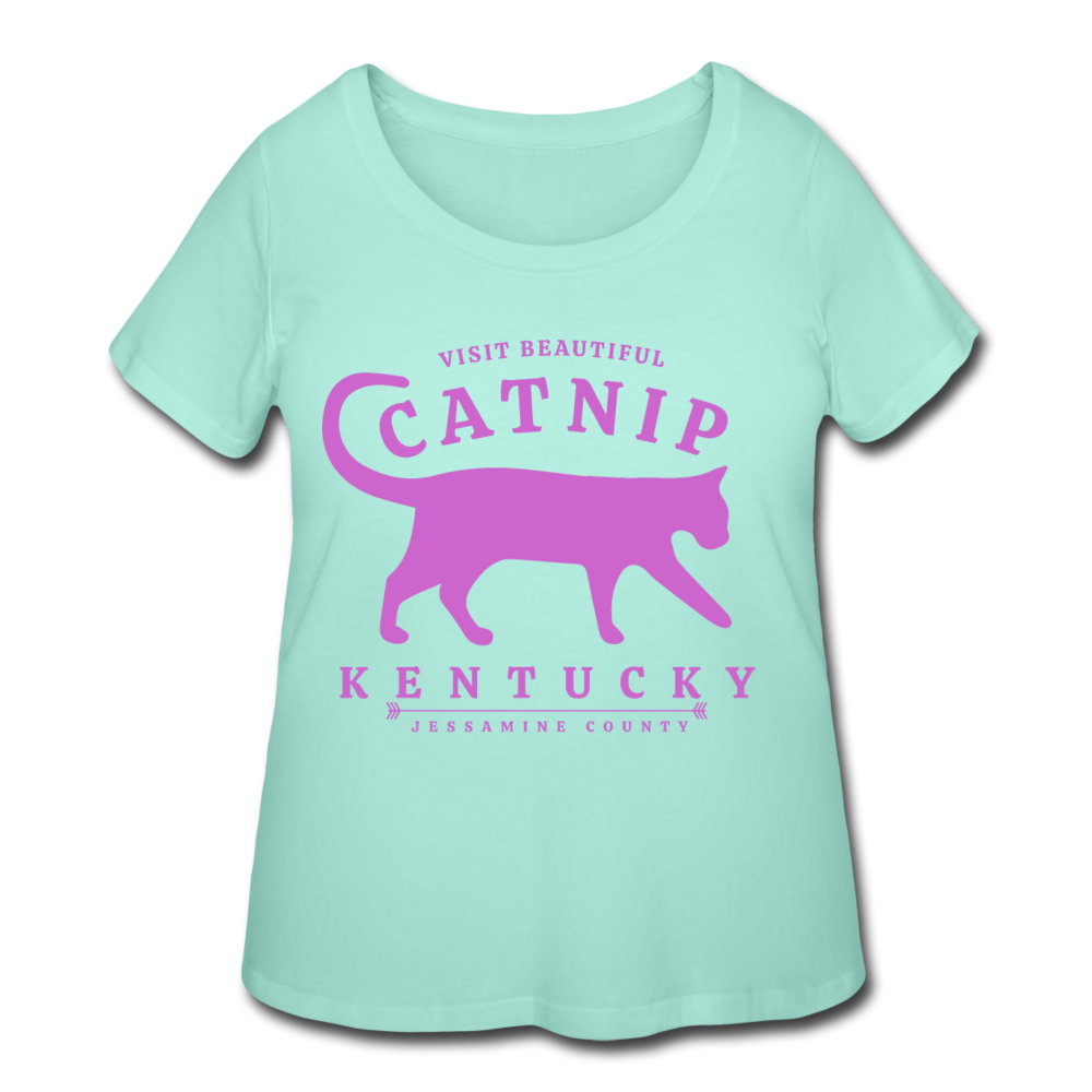 Catnip Women's Plus Size T-Shirt (Premium) - mint