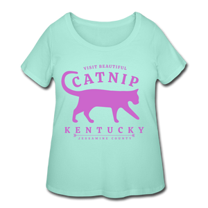 Catnip Women's Plus Size T-Shirt (Premium) - mint