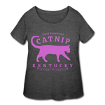 Catnip Women's Plus Size T-Shirt (Premium) - deep heather