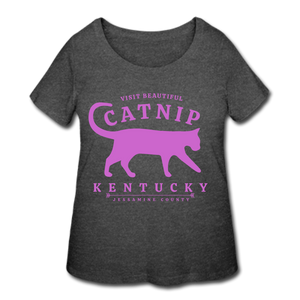 Catnip Women's Plus Size T-Shirt (Premium) - deep heather