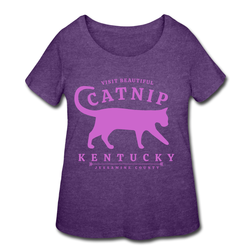 Catnip Women's Plus Size T-Shirt (Premium) - heather purple