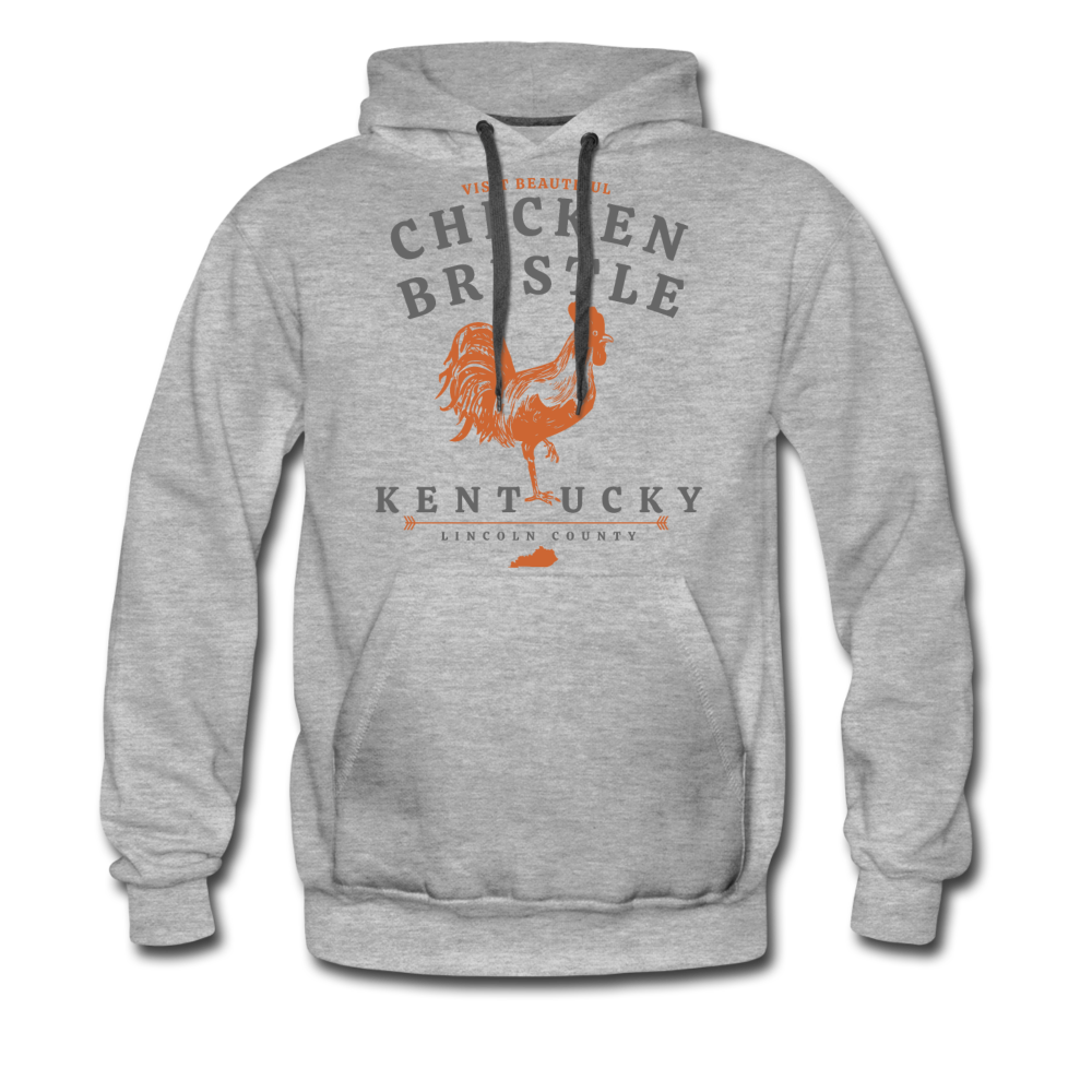 Chicken Bristle Hoodie (Premium) - heather gray