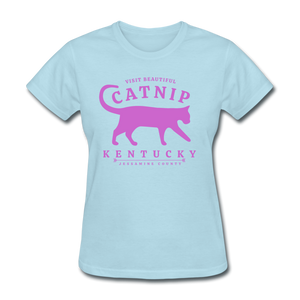 Catnip Women's T-Shirt - powder blue