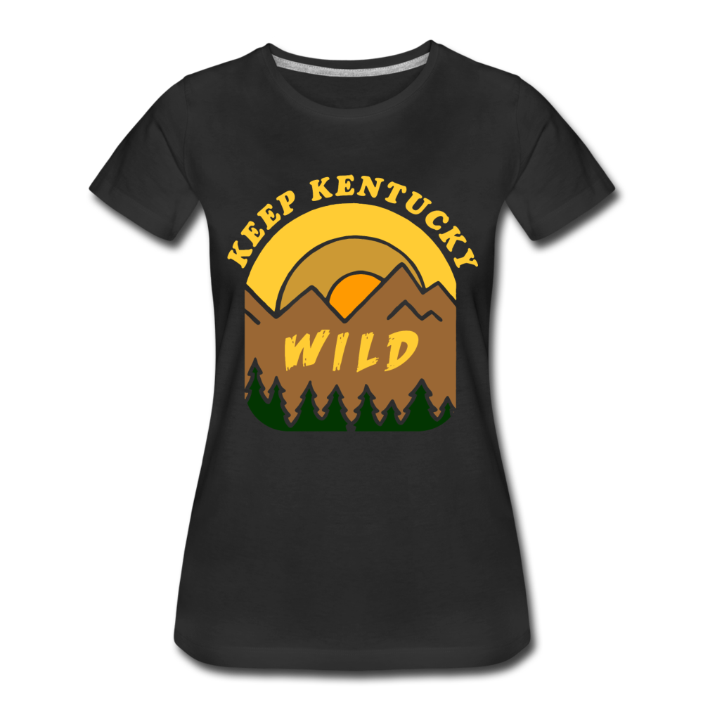 Keep Kentucky Wild Women’s Premium T-Shirt - black