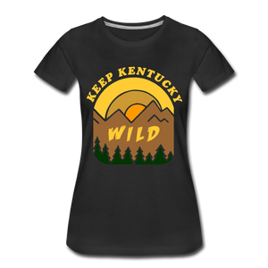 Keep Kentucky Wild Women’s Premium T-Shirt - black