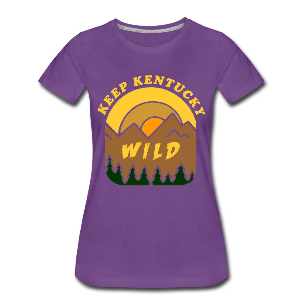 Keep Kentucky Wild Women’s Premium T-Shirt - purple