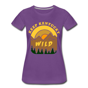 Keep Kentucky Wild Women’s Premium T-Shirt - purple