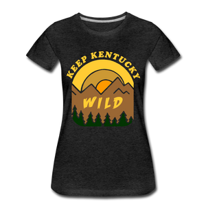 Keep Kentucky Wild Women’s Premium T-Shirt - charcoal gray