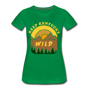 Keep Kentucky Wild Women’s Premium T-Shirt - kelly green