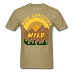 Keep Kentucky Wild Basic T-Shirt - khaki