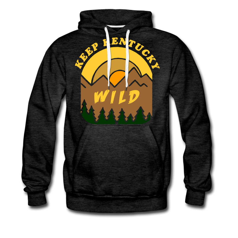 Keep Kentucky Wild Premium Hoodie - charcoal gray