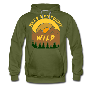 Keep Kentucky Wild Premium Hoodie - olive green